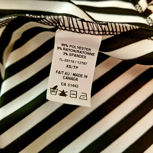 Black and White Stripe Dress - Picture 5 of 5